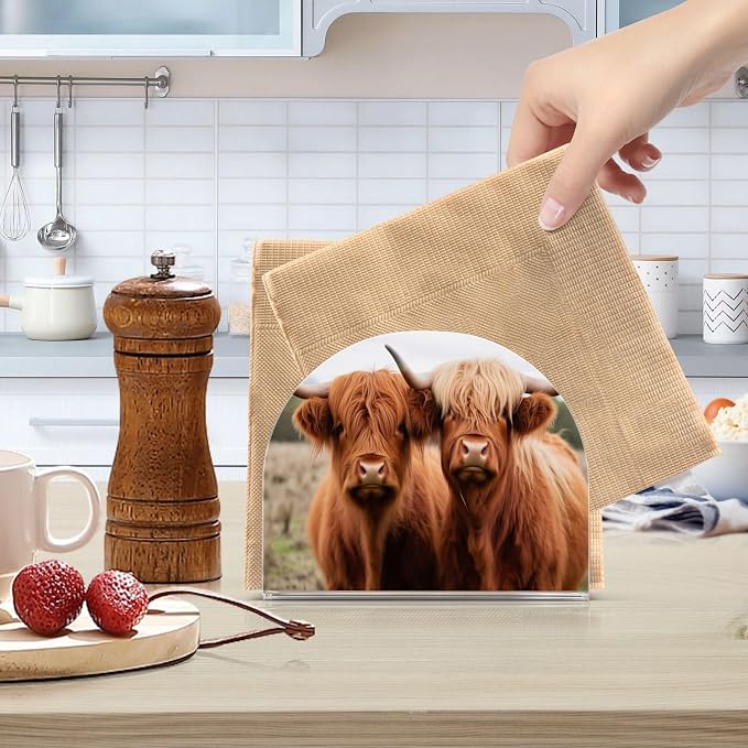 Napkin Holder, Highland Cows Napkin Holder - Image 5