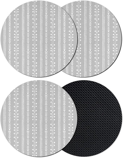 Modern Minimalist Coasters Set of 4, Absorbent Coasters by Unknown