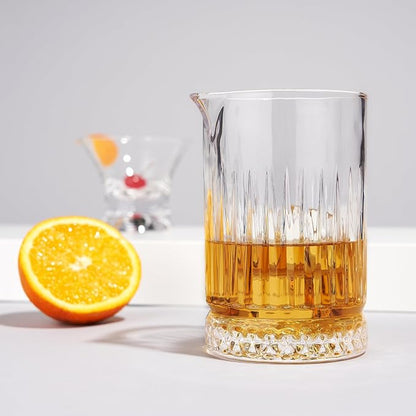 Viski Pedestal Crystal Cocktail Mixing Glass Perfect - Image 6