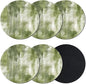 Sage Green Coasters Set of 6, Absorbent Coasters by Unknown