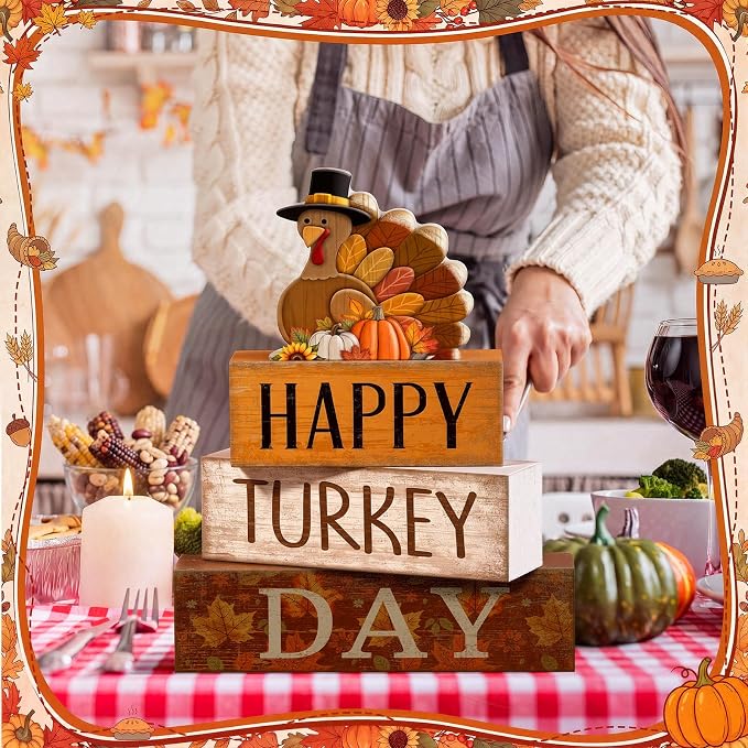 Moucuny 4 Pcs Fall Table Decorations - Image 7
