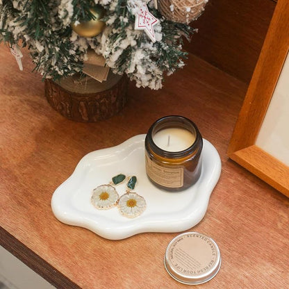 CCINPPY Ceramic Cloud Jewelry Tray Trinket Dish Key Bowl Nightstand Decor | - Image 6