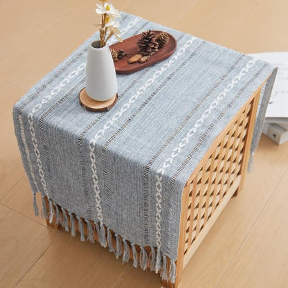 Farmhouse Rustic Blue Table Runner - Image 4