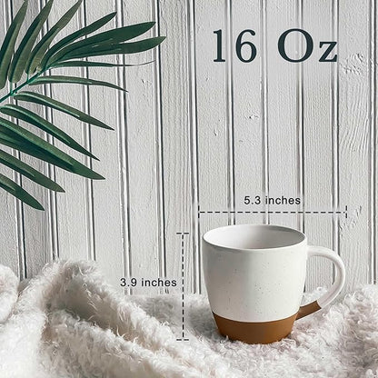 Mora Ceramic Large Latte Mug Set of 4, 16oz - Image 2