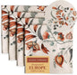 Maison d' Hermine Cloth Napkins Set of 4 100% Cotton for Thanksgiving Christmas Decorations Everyday Reusable Square Fall Napkins Cloth Washable Dinner Party (Dalida, 20"x20")