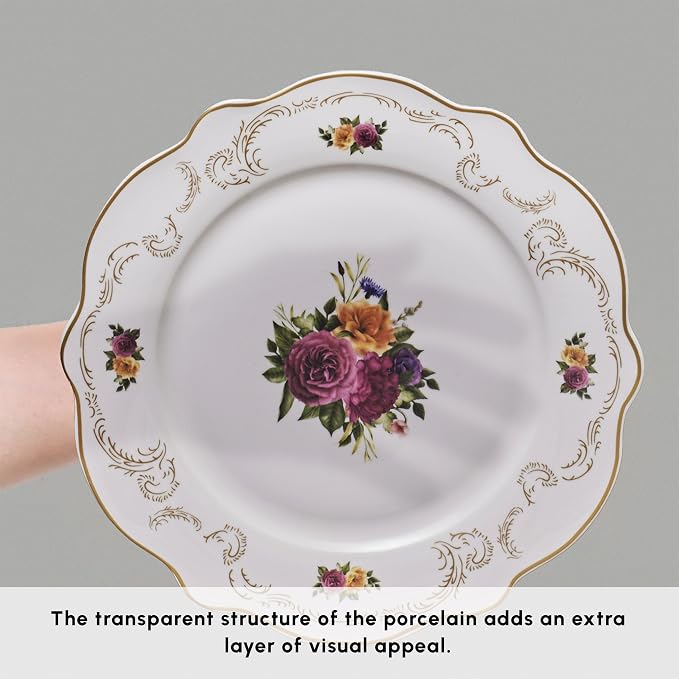 Karaca Forever Bone China Antique 24-Piece Dinner Set - Image 6