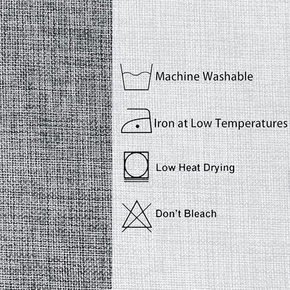Hiasan Faux Linen Rectangle Tablecloth - Wrinkle and Stain Resistant Washable Table Cloth for Kitchen Dining Room Holiday Table Cover for Party Dinner, Grey, 90 x 156 Inch
