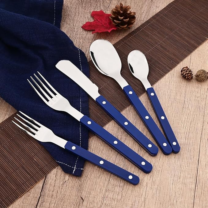 6-Piece Vintage 8.19-inch Dinner Fork Set Silverware Set BRIIEC Stainless Steel - Image 8