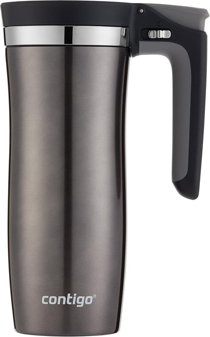 Contigo Stainless Steel Handled AUTOSEAL Travel Mug 16 oz | Leak-Proof | - Image 2