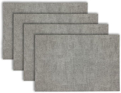 Placemats Set of 4 12" x 18" Heat-Resistant Table Mats for Dining Table Set for 4 Kitchen & Dining Room Decor Farmhouse, Boho, & Modern Style Easy to Clean, Durable & Stylish Table Decor