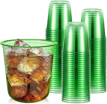 Ziliny 50 Pcs Disposable Stemless Glasses 12oz Crystal Plastic Wine Glasses by Ziliny