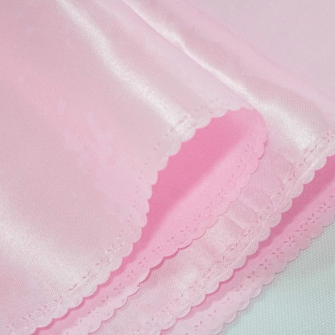 12 Pack Pink Table Runners, Satin Table Runner 12x108 Inches Long, Silk and - Image 4