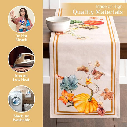 Maison d' Hermine Table Runner 100% Cotton 14.50" x 108" | Table Runners 108 - Image 3