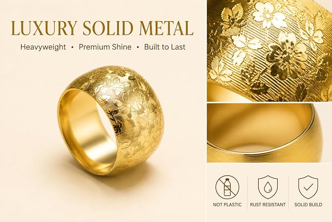 Gold Napkin Rings Set of 12 – Minimal Modern Design – Elegant Napkin Ring - Image 4