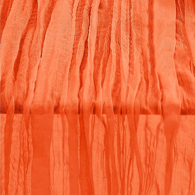 10 Pack Orange Cheesecloth Table Runner 35x120 Inch 10Ft Rustic Gauze Cheese - Image 5