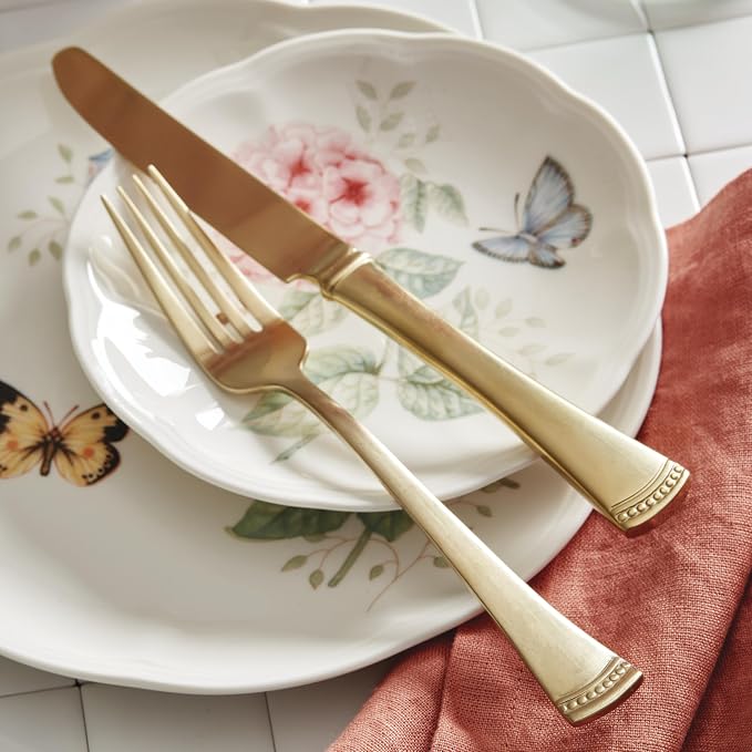 Lenox Butterfly Meadow Porcelain 28-Piece Dinnerware Set - Image 12