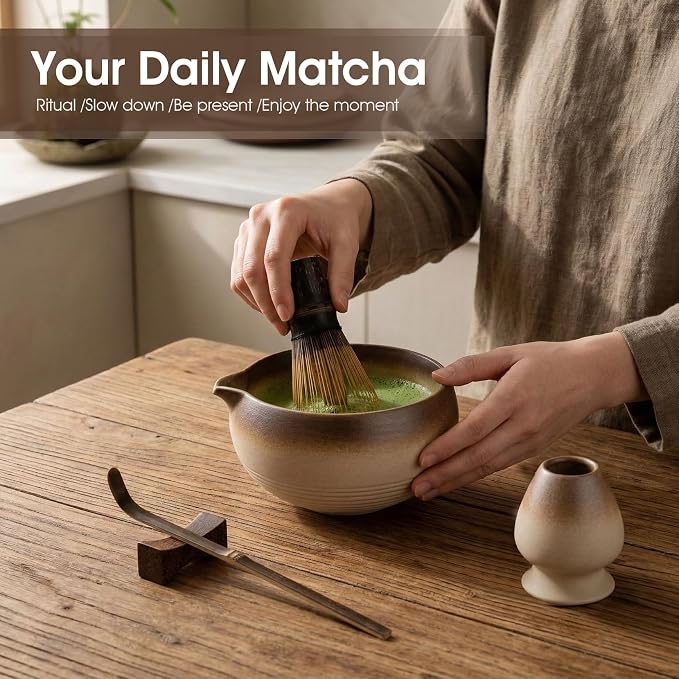 Matcha Set, 5-Piece Matcha Whisk Set - Image 3