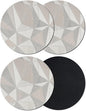 Geometric Minimalist Coasters Set of 4, Absorbent Coasters by Unknown