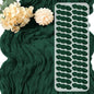 30 Pack Emerald Green Cheesecloth Table Runner 17 x 108 inch Cheese Cloth Table by Yorcari