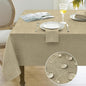 Softalker Tablecloths Rectangular 84x60 inch Linen Textured Table Cloth Waterproof, Stain and Wrinkle Resistant, Outdoor Table Cloth for 6 foot Rectangle Tables Decor for Party Holiday Birthday, Khaki
