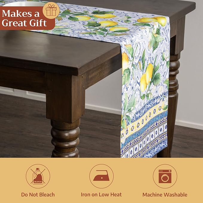 Maison d' Hermine Table Runner 100% Cotton 14.50" x 108" | Table Runners 108 - Image 5