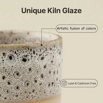 Ceramic Espresso Cups 3oz Small Modern Coffee Cup Thick Walled, Handleless - Image 4