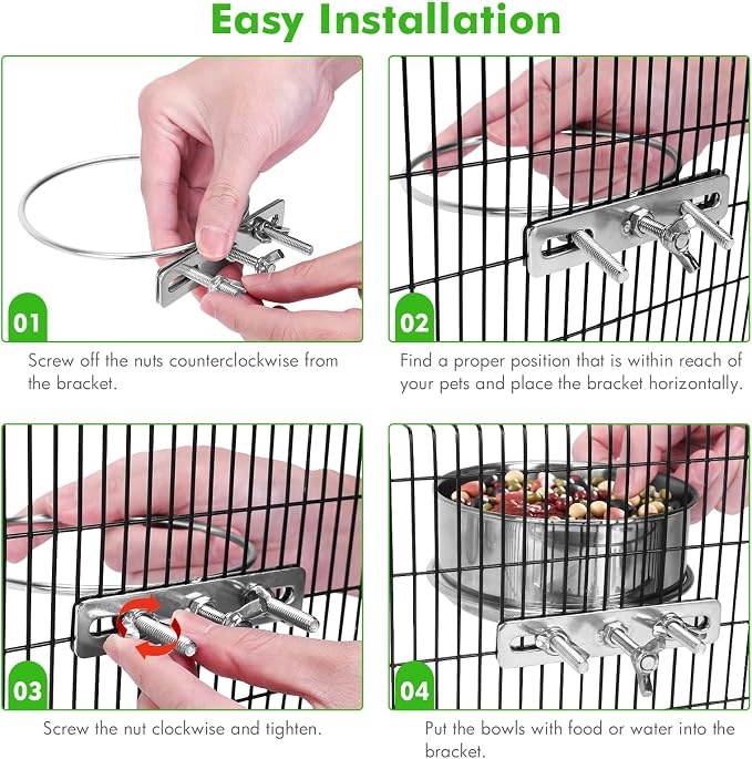 2 Pcs Small Dog Food Water Bowl - Image 4