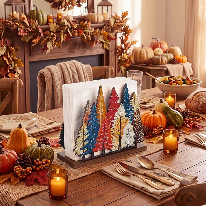 Autumn Forest Napkin Holder for Tables Classical Autumn Forest Napkin Holder - Image 4