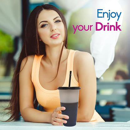 Color Changing Cups with Lids and Straws 12pcs, 24Oz - Image 6