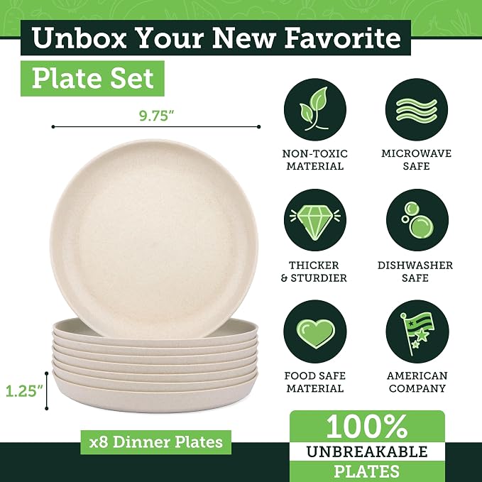 Grow Forward Premium Wheat Straw Plates - Image 3