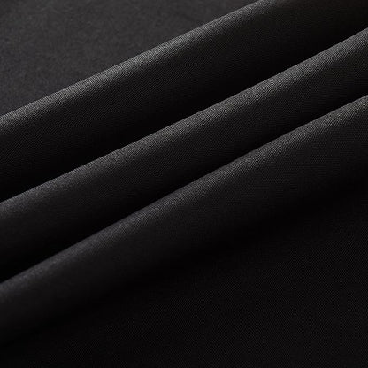 6-Pack 60x84 inch Black Table Cloths, Solid Stain and Wrinkle Resistant Oblong Tablecloth, Premium Plain Weave Polyester Fabric Rectangle Table Linen Covers for Hotel, Banquet