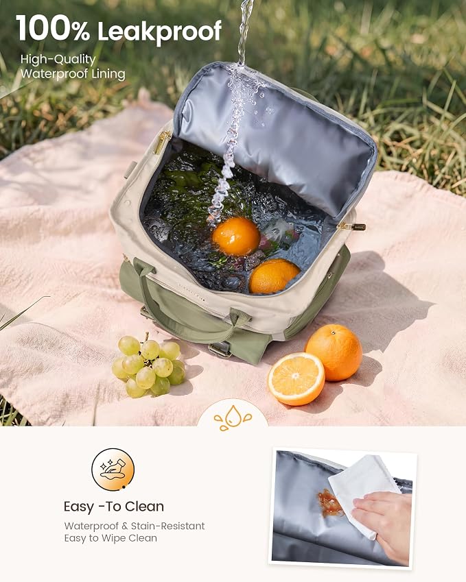 LOVEVOOK Insulated Lunch Bag Women, Large Adult Lunch Box, Women Lunch Tote | - Image 4