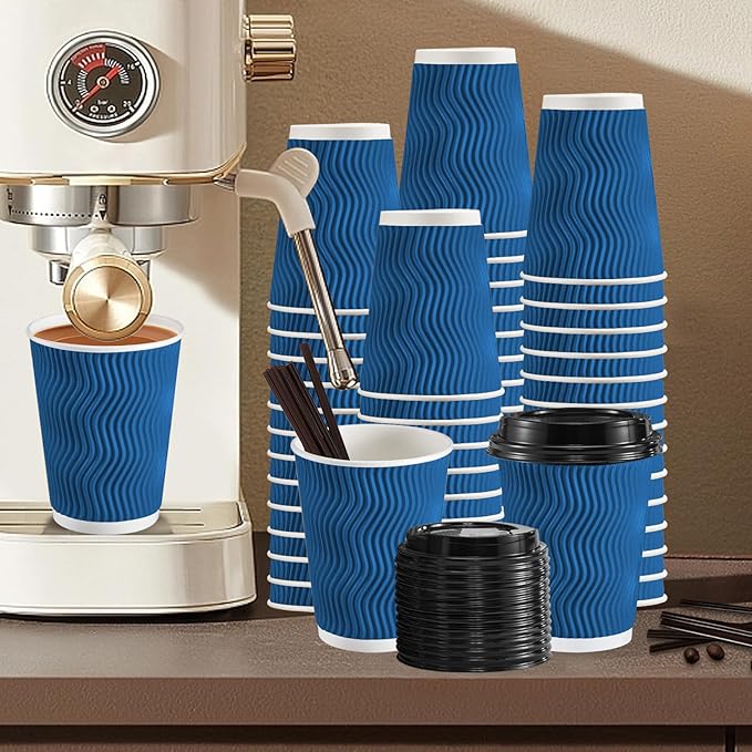 SIUQ 90 Pack 12 oz Disposable Coffee Cups - Image 3