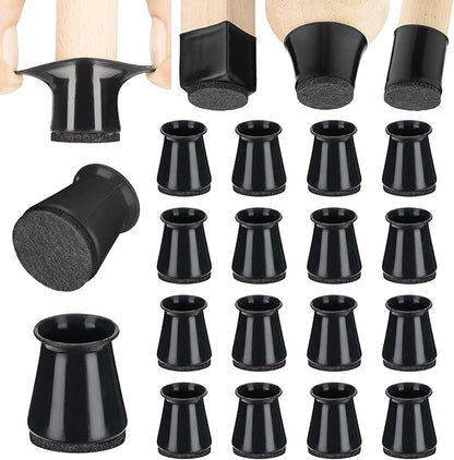Aneaseit Chair Leg Floor Protectors - Felt Bottom Silicone Pads for Hardwood Floors & Furniture Feet - Chair Leg Caps - Rubber Caps for Chairs - Floor Protectors for Furniture