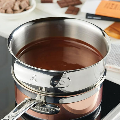 Hestan Provisions – 3-Piece Stainless Steel Mixing Bowl Set – 1.5qt, 3qt, and 4.75qt, Nesting Design