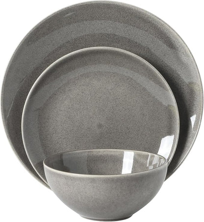 Gibson Elite Castle Peak Plates and Bowls Set, 12-Piece Dinnerware Set - Image 7