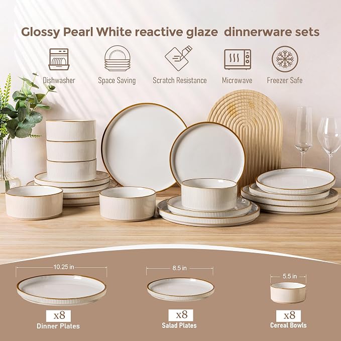 GBHOME Stoneware Dinnerware Sets - Image 9