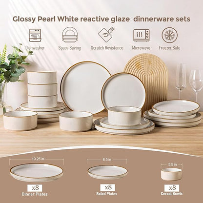 GBHOME Stoneware Dinnerware Sets - Image 9