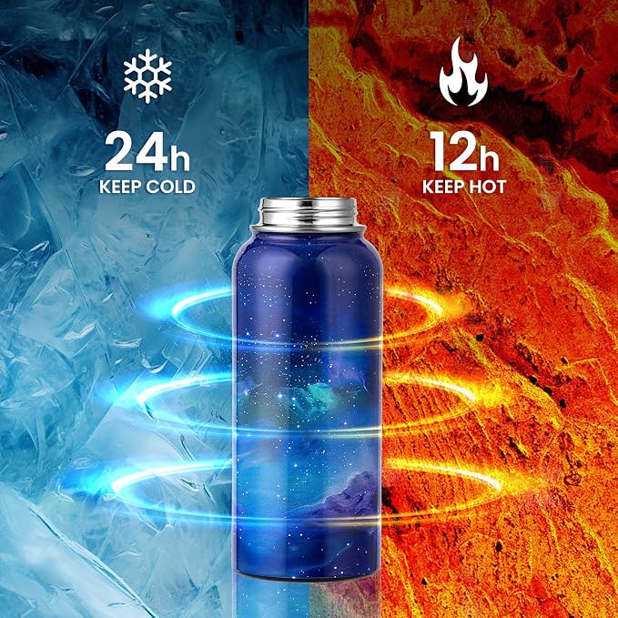 RAYMYLO Insulated Water Bottle 32 oz, Triple Wall Vacuum Stainless Steel | - Image 3