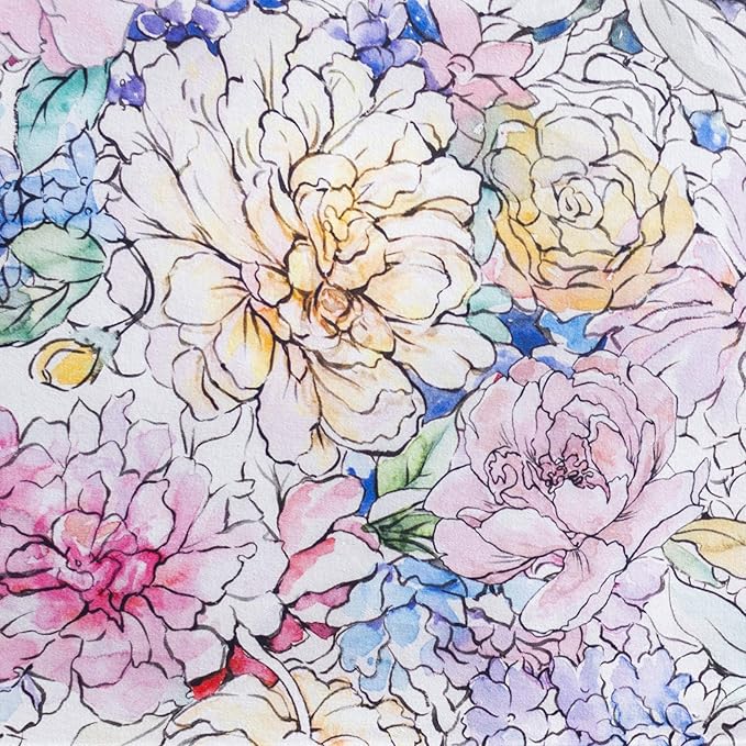 Maison d' Hermine Table Cloth Rectangle Table 100% Cotton 60 x 90 Inches Tablecloth Reusable Decorative for Dining Room Farmhouse Home Valentines Day Decorations Spring Summer - Floral Love