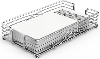 Guest Towel Holder Tray for Bathroom Countertop, Powder Room & Vanity Use by levimetree