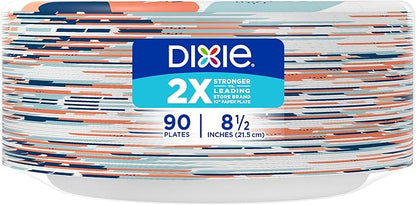 Dixie Medium Paper Plates, 8.5 Inch, 2X Stronger*, Microwave-Safe, Soak-Proof - Image 10