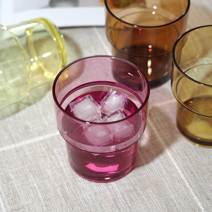 14 oz Plastic Stackable Drinking Tumblers, Dishwasher Safe, Durable - Image 4