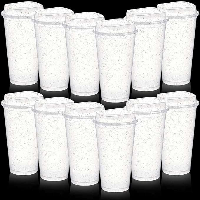 FillTouch 12 Pcs 16 oz Reusable Coffee Cups by FillTouch