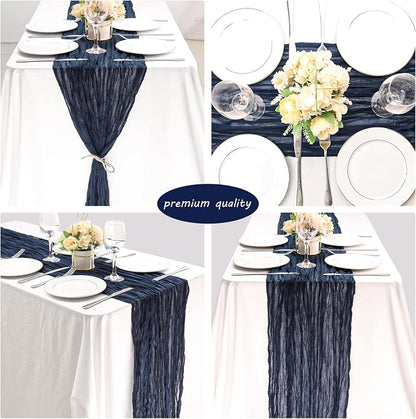 12 Pack Cheesecloth Table Runner 35x72 Inch Boho Gauze Table Runner Rustic - Image 5