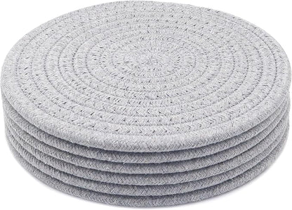 8 Inch Trivets for Hot Dishes, Hot Pots and Pans, Large Coaster for Kitchen by KITLAB