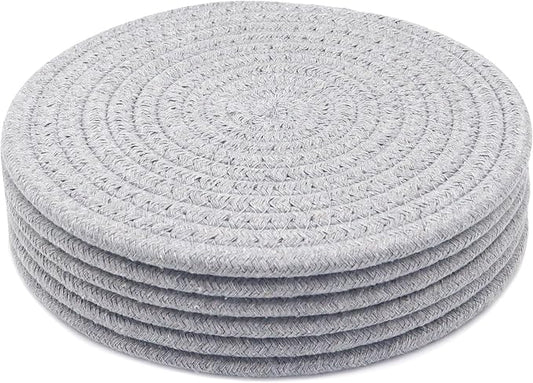 8 Inch Trivets for Hot Dishes, Hot Pots and Pans, Large Coaster for Kitchen by KITLAB