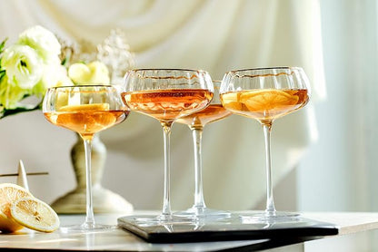 Lysenn Vintage Coupe Glasses Set of 4 - Image 6
