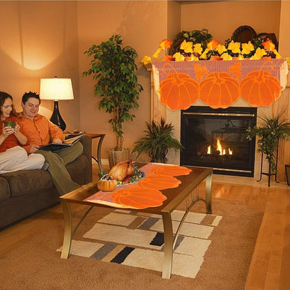 Fall Thanksgiving Decorations Mantle Scarf - Image 6