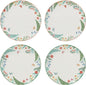 Oneida First Blooms 4-Piece Accent Plates, Appetizer Plate Set by Oneida